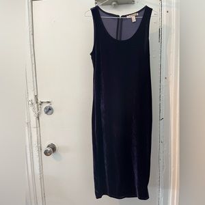 Medium Forever 21 Royal Purple Velvet Knee Length Dress